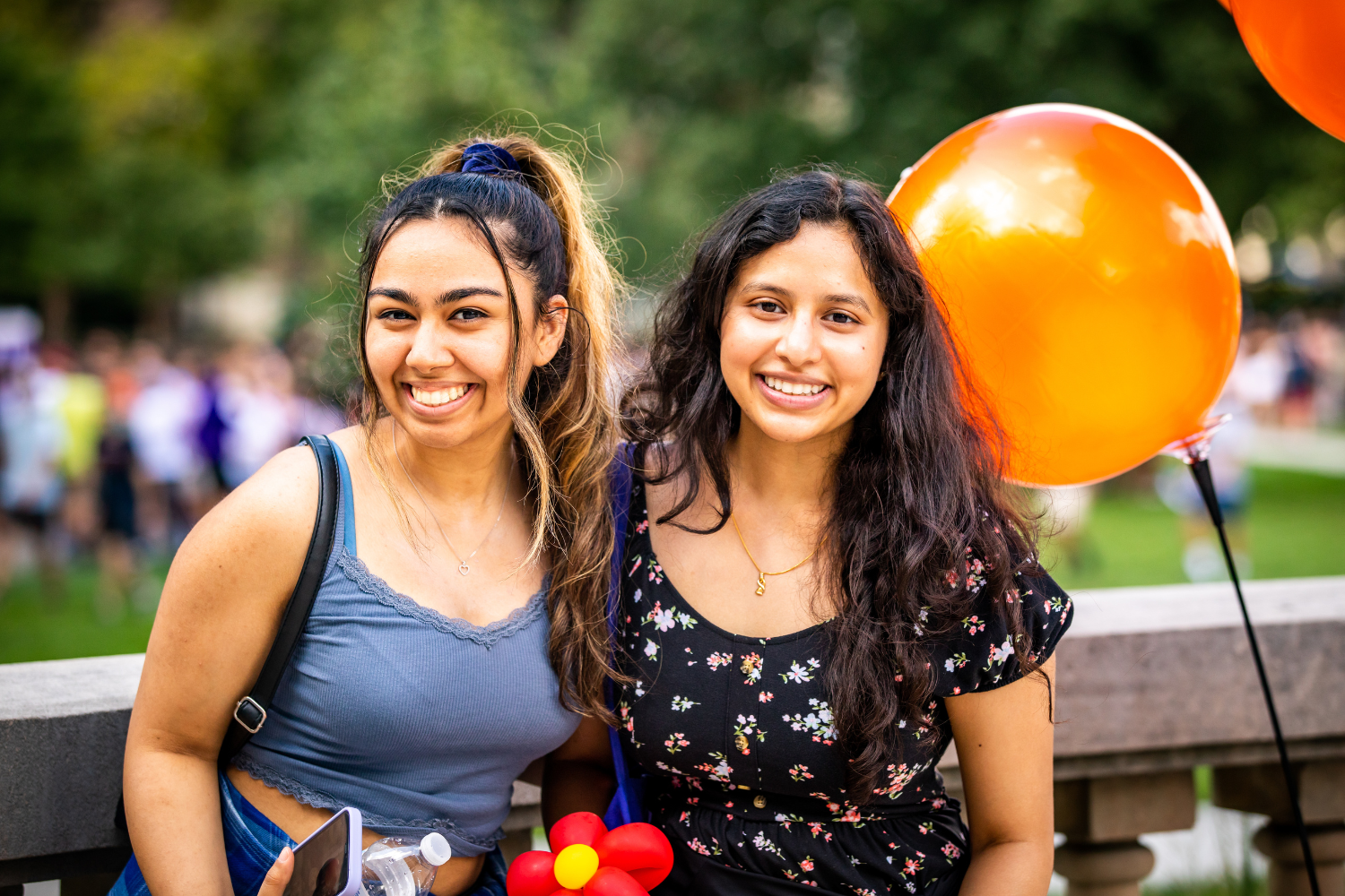 students smiling